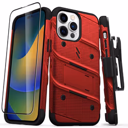Série ZIZO BOLT - Coque pour iPhone 14 Pro Max (Rouge)