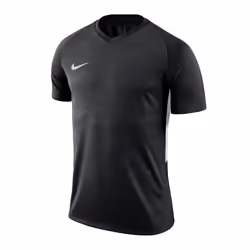Maillot de Sport - NIKE - Tiempo - Noir - Col V - Manches Courtes - 100% Polyester