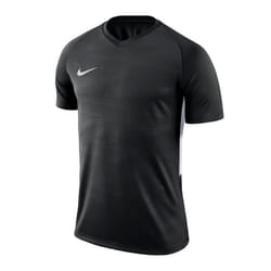 Maillot de Sport - NIKE - Tiempo - Noir - Col V - Manches Courtes - 100% Polyester