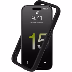 RhinoShield Coque Bumper Compatible avec iPhone 15 Pro CrashGuard - Protection Fine Personnalisable - Absorption des Chocs sa ...