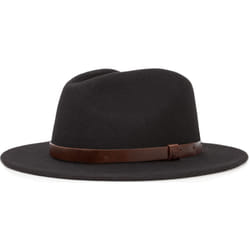 Brixton Messer Fedora Chapeau, noir, taille S