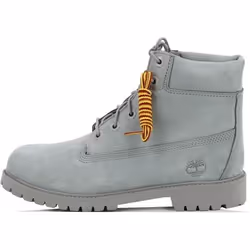 Bottes Timberland Bucheron 6-Inch Icon Premium Junior - Gris - Cuir - Lacets - Imperméable