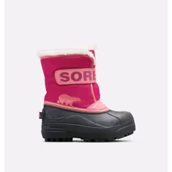 SOREL Childrens Snow Commander, Bottines, Après-ski, Unisexe, Enfant, Noir, Rose, EUE