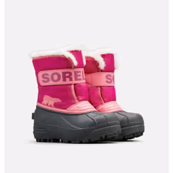 SOREL Childrens Snow Commander Après-ski Unisexe 26 Noir, Rose