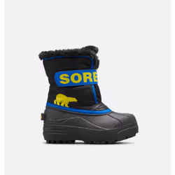 SOREL Childrens Snow Commander, Bottines, Après-ski, Unisexe, Enfant, Noir, Bleu, EUE
