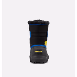 SOREL Childrens Snow Commander Après-ski Unisexe 25 Noir, Bleu