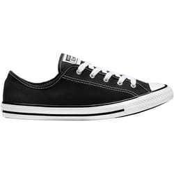 Baskets CONVERSE Chuck Taylor All Star Dainty Ox - Femme - Noir - Lacets - Plat