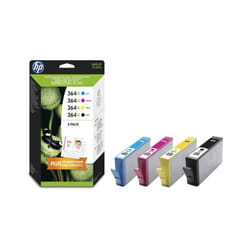 HP 364XL 4-pack High Yield Black/Cyan/Magenta/Yellow Original Ink Cartridges cartouche d'encre 4 pièce(s) Rendement élevé (XL) Noir, Cyan, Magenta, Jaune