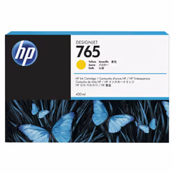 HP Cartouche d'encre jaune 765 Designjet, 400 ml, Encre à colorant, 400 ml, 1 pièce(s)