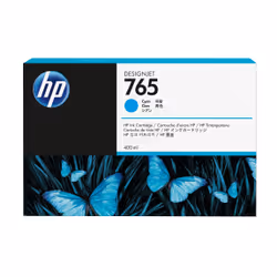 HP Cartouche d'encre cyan 765 Designjet, 400 ml, Encre à colorant, 400 ml, 1 pièce(s)