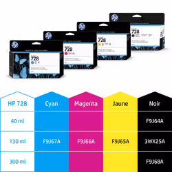 HP 728 cartouche d'encre DesignJet noire mate 300 ml - Vue supplémentaire 6