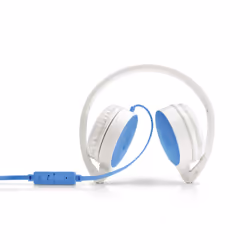 HP Casque H2800 bleu, Avec fil, 20 - 20000 Hz, Appels/Musique, 124 g, Casque, Bleu, Blanc
