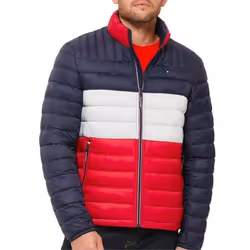 Tommy Hilfiger Ultra Loft-Veste Doudoune Manteau Blue Rouge  Homme