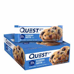 Barres protéinées Quest Nutrition - Quest Bar - Blueberry Muffin Boite de 12