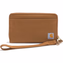Carhartt Nylon Duck Lay-Flat Clutch Portefeuille pour dames, brun pour Femmes
