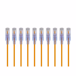 Monoprice 29464 câble de réseau Jaune 0,15 m Cat6a U/UTP (UTP)