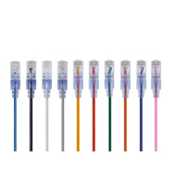 Monoprice 29479 câble de réseau Multicolore 2,13 m Cat6a U/UTP (UTP)