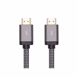 Monoprice 42687, 3 m, HDMI Type A (Standard), HDMI Type A (Standard), Compatibilité 3D, 48 Gbit/s, Noir, Gris