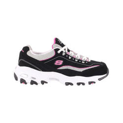 Chaussures Femme SKECHERS D Lites Life Saver Noir - Synthétique - Lacets - Plat