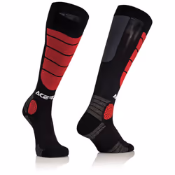 Acerbis Motocross Impact Chaussettes, noir-rouge, taille S M pour Hommes