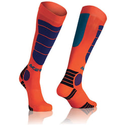 Acerbis Motocross Impact Chaussettes, bleu-orange, taille L XL pour Hommes