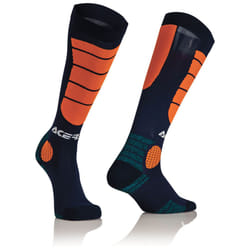 Acerbis Motocross Impact Chaussettes, bleu-orange, taille L XL pour Hommes