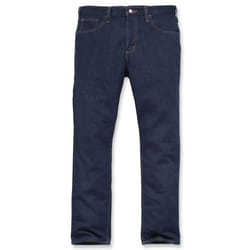 Pantalon de travail Jean Straight Tapered RUGGED FLEX bleu - CARHARTT - Coupe ajustée - Taille haute - Homme