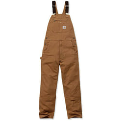 Carhartt - Salopette homme coton duck brut 102776 - Marron foncé - 48 - Jambes longues - Marron foncé