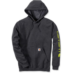 Carhartt Midweight Sleeve Logo Capuche, gris, taille S pour Hommes