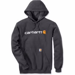 Carhartt Signature Logo Midweight Capuche, gris-blanc, taille 2XL pour Hommes