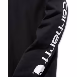 Carhartt Workwear Logo Chemise à manches longues dames, noir, taille M pour Femmes