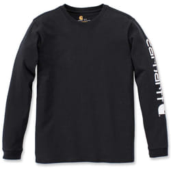 Carhartt Workwear Logo Chemise à manches longues dames, noir, taille XL pour Femmes
