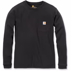 Carhartt Workwear Pocket Chemise à manches longues femmes, noir, taille XL