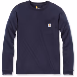 Carhartt Workwear Pocket Chemise à manches longues femmes, bleu, taille XL