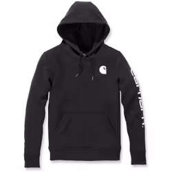 Carhartt Clarksburg Logo Sweat à capuche pour dames, noir, taille S pour Femmes