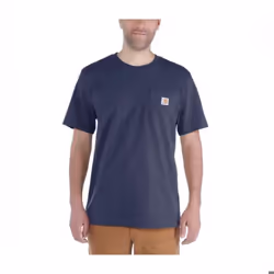 Tee-shirt CARHARTT Poche poitrine - Taille S - Bleu marine - S1103296412S