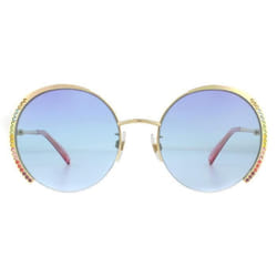 Lunettes de soleil Swarovski SK0280-H 32W Or Bleu Dégradé - SWAROVSKI - Ronde - Femme - Classique
