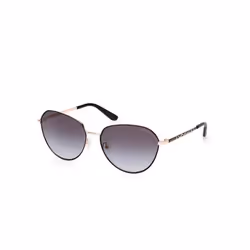 Lunettes de Soleil Guess GU00148 60/16/135 02B matte black METAL SUNGLASSES WOMAN Guess GU00148 matte black Sun glasses 60 16 ...