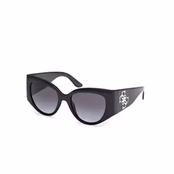 Lunettes de Soleil Guess GU00202 54/19/135 01B shiny black INJECTED SUNGLASSES WOMAN Guess GU00202 shiny black Sun glasses 54 ...