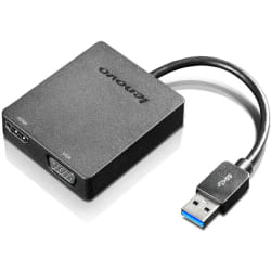 Lenovo Universal USB 3.0 to VGA/HDMI USB Type-A Noir