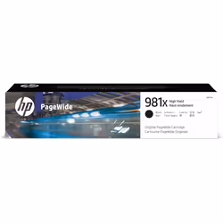 HP 981X cartouche PageWide Noir grande capacité authentique, Rendement élevé (XL), Encre à pigments, 194 ml, 11000 pages, 1 p ...
