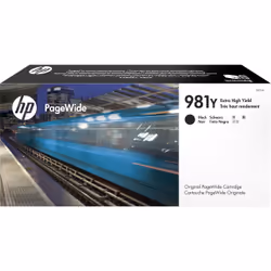 HP 981Y cartouche PageWide Noir extra grande capacité authentique, Rendement extra (super) élevé, Encre à pigments, 343,5 ml, ...