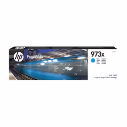 HP 973X cartouche PageWide Cyan grande capacité authentique, Rendement élevé (XL), Encre à pigments, 86 ml, 7000 pages, 1 piè ...