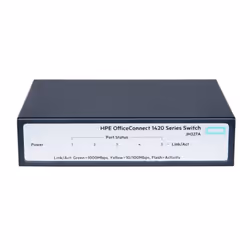HPE OfficeConnect 1420 5G, Non-géré, L2, Gigabit Ethernet (10/100/1000), Full duplex, Grille de montage, 1U
