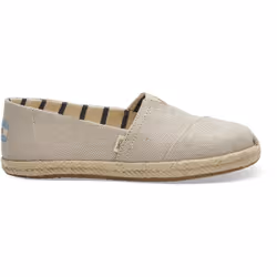 TOMS Canvas Espadrilles, Chaussures à enfiler, Femelle, Adulte, Beige, EUE, Monochromatique