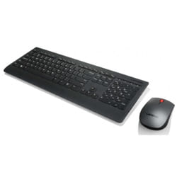 Lenovo 4X30H56820 clavier Souris incluse RF sans fil QWERTY Portuguais Noir