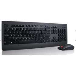 Lenovo 4X30H56796 clavier Souris incluse RF sans fil QWERTY Anglais américain Noir