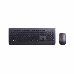 Lenovo 4X30H56809, Taille réelle (100 %), Sans fil, RF sans fil, QWERTZ, Noir, Souris incluse