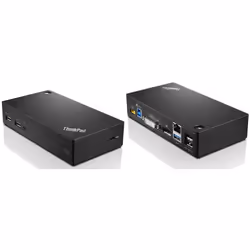 Lenovo ThinkPad USB 3.0 Pro Dock, Avec fil, USB 3.2 Gen 1 (3.1 Gen 1) Type-A, 3,5 mm, 10,100,1000 Mbit/s, Noir, Lenovo