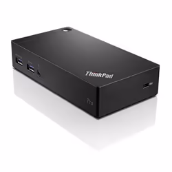 Lenovo ThinkPad USB 3.0 Pro Dock, Avec fil, USB 3.2 Gen 1 (3.1 Gen 1) Type-A, 3,5 mm, 10,100,1000 Mbit/s, Noir, Lenovo